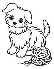 cute cartoon dog coloring pages