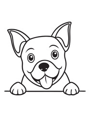 cute cartoon dog coloring pages