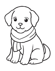 cute cartoon dog coloring pages