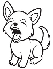 cute cartoon dog coloring pages