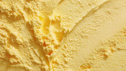 Ultra quality image of close up of banana yellow ice cream texture texture background.