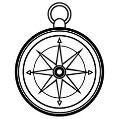 compass rose vector