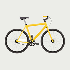 Fototapeta premium bicycle on white background