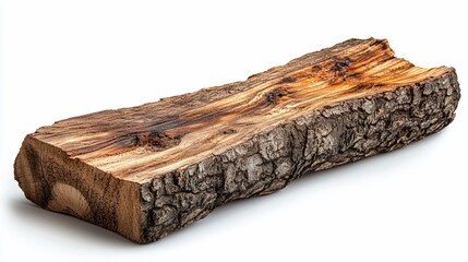 Rough-Hewn Wood Slab: Rustic Texture and Natural Grain