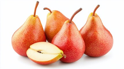 Luscious Red Pears: A Still Life of Ripe Fruit