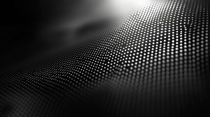 Abstract Halftone Pattern: Monochromatic Digital Wave