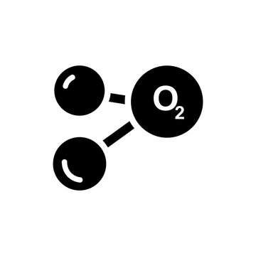 Oxygen Molecule Double Circle Diagram Showing Chemical Structure of O2