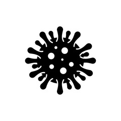 Virus Spiked Ball Shape Pathogen Infectious Disease Icon
