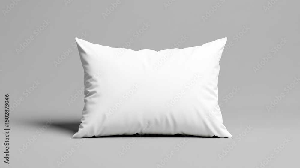 Poster realistic pillow photography with high fidelity rendering for stock image use.