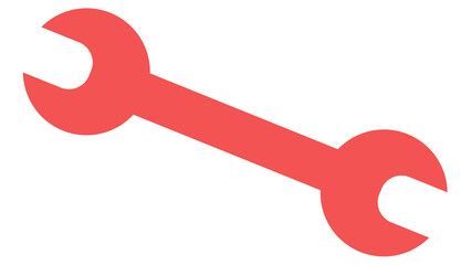 Wrench icon vector illustration on transparent background