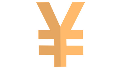 Obraz premium yen currency icon vector illustration on transparent background