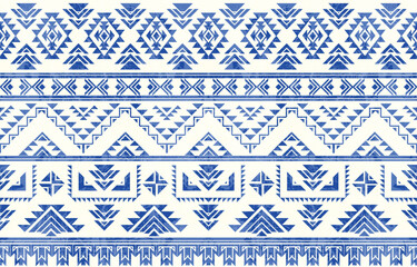 Native pattern american tribal indian ornament pattern geometric ethnic textile texture tribal aztec pattern navajo mexican fabric seamless Vector decoration fashion
