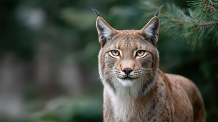 Obraz premium Majestic Wild Lynx Staring Directly at Camera
