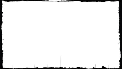 Black and white grunge frame background. 