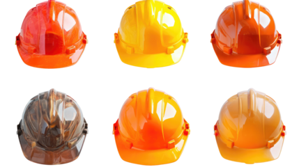 Set Collection of Fireman and Safety Gear – Transparent Background