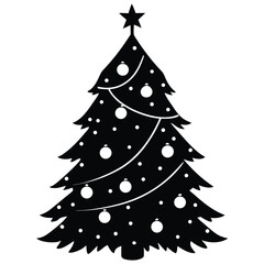 Fototapeta premium a christmas tree decorated with homemade ornaments