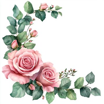 Rose Corner Pink Rose Corner Border Images โ Browse 9,269 Stock Photos, Vectors ...