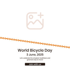 World Bicycle Day Group Ride Event Poster – Road Cycling Banner