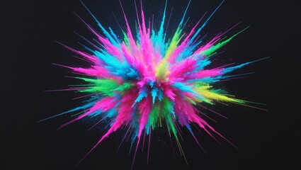 Fototapeta premium Colorful paint explosion great for backgrounds, design projects, artistic concepts, print materials, advertising, creative presentations, and artistic displays.