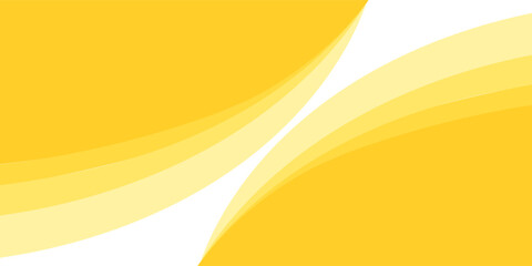 Yellow background curve line overlap layer with space for text and message modern artwork for website design, vector illustration