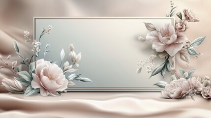 Elegant Floral Design With Soft Pastel Colors for Decor