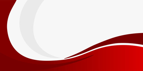 Red curve on a white background vector