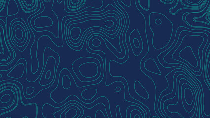 Topographic Map Contour Lines Background. Geographic Terrain Elevation Map. Digital Terrain Contour Pattern for Design. 