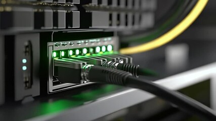 network hub and patch cables - Powered by Adobe