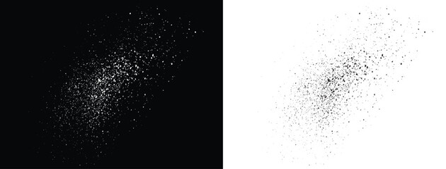 Black and white blood grunge texture brush stroke element splatter banner