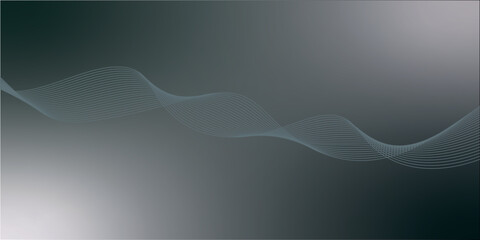 Abstract Wave Background Design with Gradient and Flowing Lines.