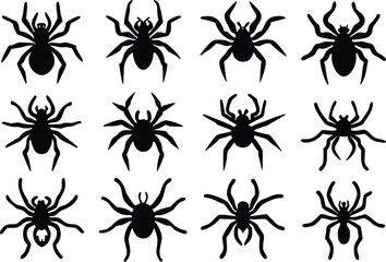 Adobe Illustrator Artwork Insect Insects ant ants emmet pismire banner Vector, vector set silhouette  Insects Flat Icons Set

