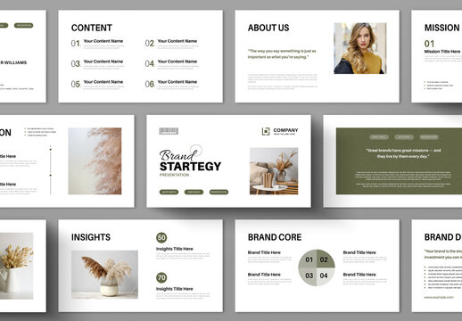 Brand Strategy Presentation Layout
