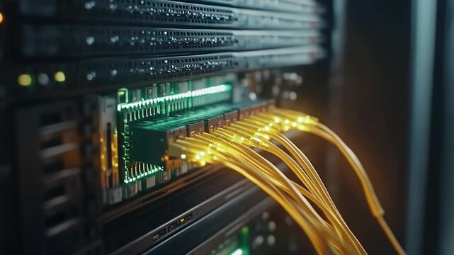 network hub and patch cables