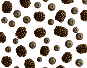 blackberries isolated on transparent background, png