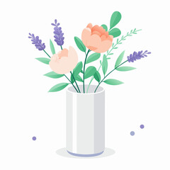 bouquet of flowers in a vase