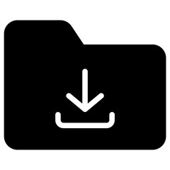 save folder solid icon