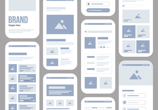 Travel Mobile Application Wireframe Design Layout
