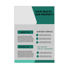 Professional Medical Flyer Design Template, Creative Medical Flyer Design Template, Modern Medical Flyer Design Template.
