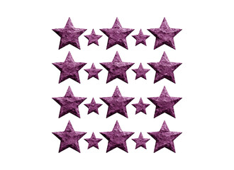 Ratings stars grunge purple, web element