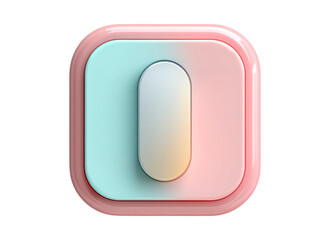 Scroll-to-top button soft pastel, web element