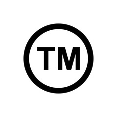 TM TRADE MARK VECTOR ICON