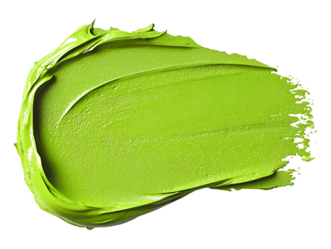 Fresh acrylic paint strokes in greenery, revitalizing and natural with crisp, lively streaks.