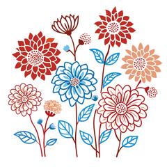 backgrounds, horizontal, no people, photography, springtime, color image, germany, tulip, beauty in nature, flower, flower arrangement, leaf, nature, red, web banner, green color, pink color, border -