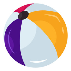 Obraz premium Editable design icon of beach ball 