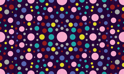 Fabric pattern circle, mixed colors in assorted colors and stacked together beautifully. vector seamless geometric pattern, seamless pattern