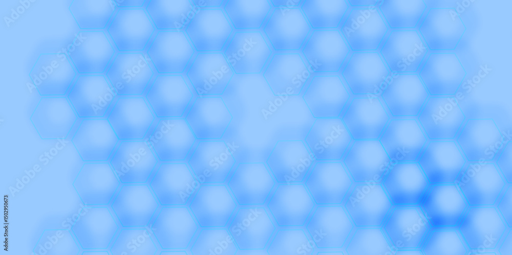 Poster modern abstract background featuring colorful hexagons arranged in a honeycomb pattern, creating a g