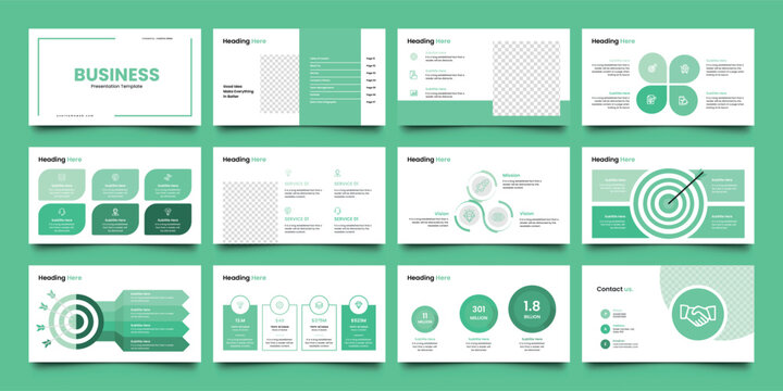 Business Presentation Template Layout