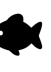 silhouette of a fish