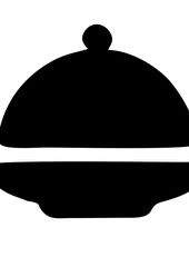 Fototapeta premium restaurant cloche icon