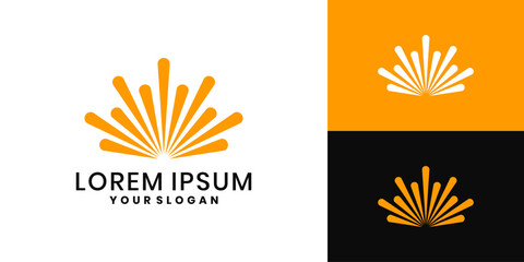 Spark logo design vector template